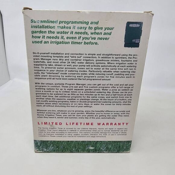 NOMIS 8 ZONE STATION IRRIGATION SPRINKLER CONTROLLER MODEL G903 - Picture 7 of 7